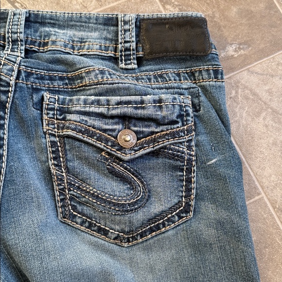 Silver SUKI slim boot cut W30/L31 Classic Blue Denim Jeans - Picture 8 of 11